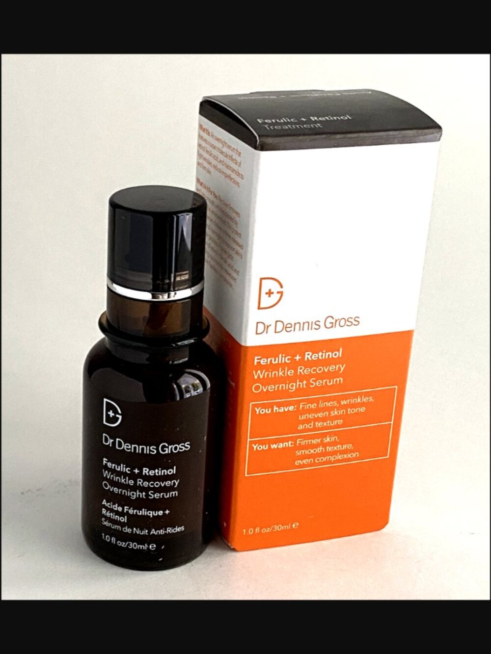 NIB Dr. Dennis Gross Ferulic + Retinol Wrinkle Recovery Overnight Serum $88.00 - Picture 4 of 7